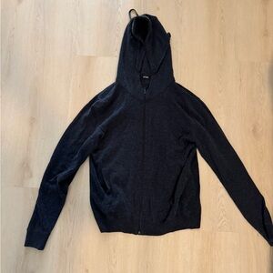 Dark Gray Cashmere Blend Sweater